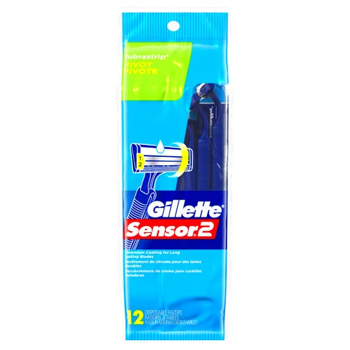 Gillette Sensor 2 Pivot Razors with Lubrastrip