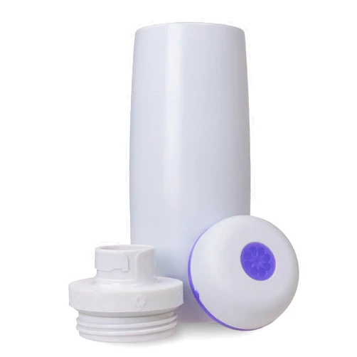 Bobelo 12 oz Stainless Steel Insulated Water Bottle - Perfect for Kids and Cold Drinks (White & Purple)