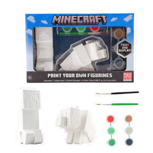 Innovative Designs Minecraft Paint Your Own Figurines Arts and Crafts Set for Boys Girls