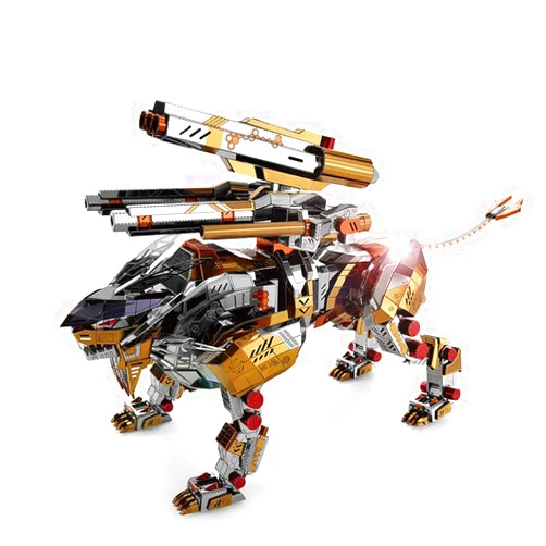 Microworld 3D Metal Nano Puzzle A Roaring Lion Assemble Model Kit D001 DIY 3D Laser Cut Jigsaw Toy