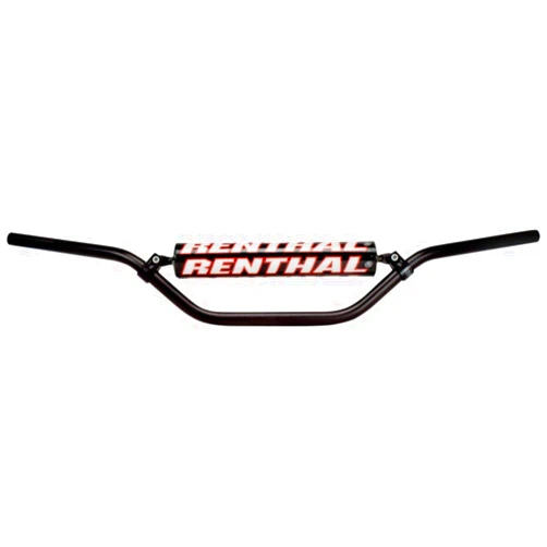 Renthal 613-01-BK-05-006 Bend Enduro High Off-Road Motorcycle Handlebar Accessories - Black / 7/8 in