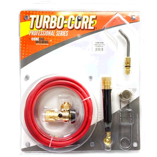 COREONE WELDING TURBO-CORE X5B Air Acetylene Brazing And Soldering Professional Series Plumbing and HVAC Kit COR X5B
