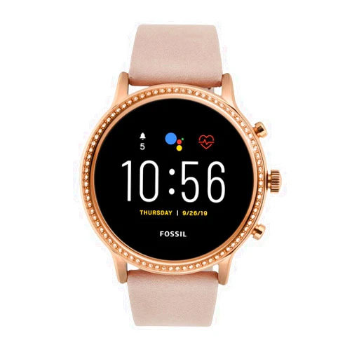 Fossil Gen 5 Julianna Stainless Steel Touchscreen Smartwatch with Speaker, Heart Rate, GPS, Contactless Payments, and Smartphone Notifications