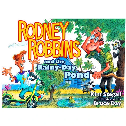 Kim Stegall Rodney Robbins and the Rainy-Day Pond