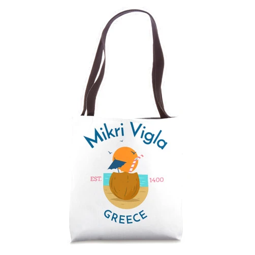YO MINUS Mikri Vigla Greece Tote Bag