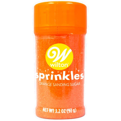 Wilton Sparkling Sugar Decorating Sprinkles, 3.25 oz., Orange