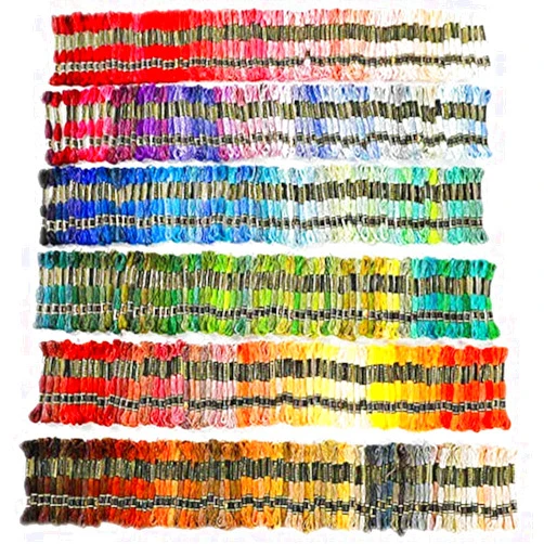 Vilihkc Rainbow Color Embroidery Floss 447 Skeins Per Pack with Cotton for Cross Stitch Threads Bracelet Yarn Craft Floss Embroidery Floss Set