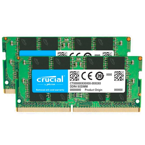 Crucial RAM 32GB Kit (2x16GB) DDR4 2400 MHz CL17 Laptop Memory CT2K16G4SFD824A