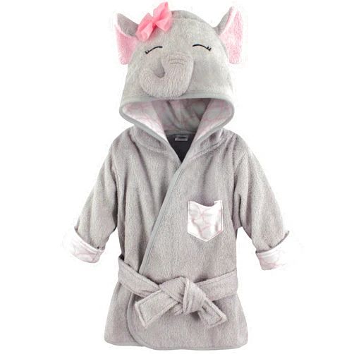 Hudson Baby Unisex Baby Cotton Animal Face Bathrobe