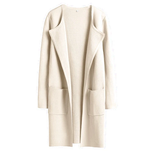 ANRABESS Women's Open Front Knit Lightweight Cardigan Casual Long Coatigan Sweater Lady Jacket Coat 2024 Fall Outerwear