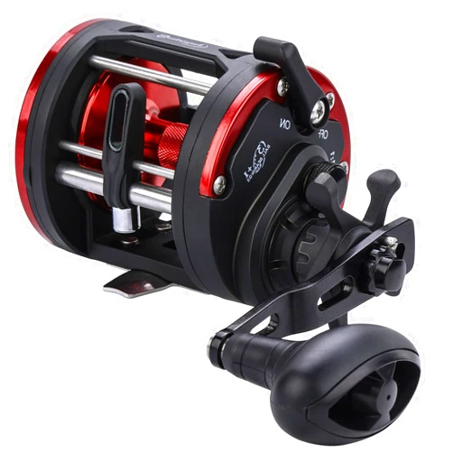Sougayilang Trolling Reel Level Wind Conventional Reel Graphite Body Fishing Reel, Durable Stainless-Steel, Large Line Capacity