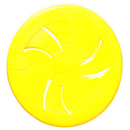 HONGEZEY Indestructible Dog Flying Discs, Interactive Dog Flyer Toys, Soft Lightweight Dog Catch and Fetch Toys for Medium Large Dogs, Floats in Water & Safe on Teeth, 9 inch(Large, Yellow)