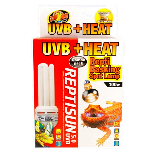 Zoo Med Heat & UVB Combo Pack, 100 Watt