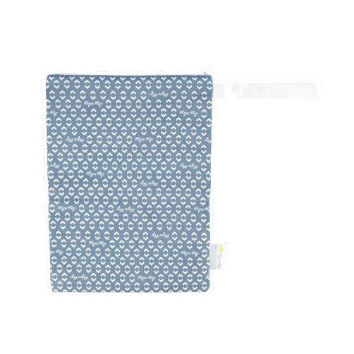 Itzy Ritzy Sealed Wet Bag with Handle – Wet Bag for Travel, Swimsuits, Cloth Diapers, Gym Clothes & Toiletries - Washable & Reusable with Water Resistant Lining - Measures 11” x 14” (Geo Arrows)