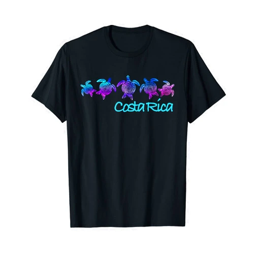 Costa Rica Vacation Beach Designs Costa Rica Beach Design / Tribal Turtle Gift T-Shirt