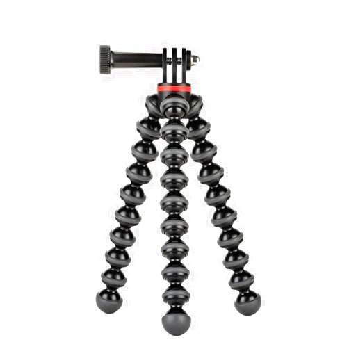 JOBY GorillaPod 500 Action, Tripod for Action Cameras, GoPro and Video Cameras, for Content Creation, Vlogging, Live Streaming, TIK Tok,Black
