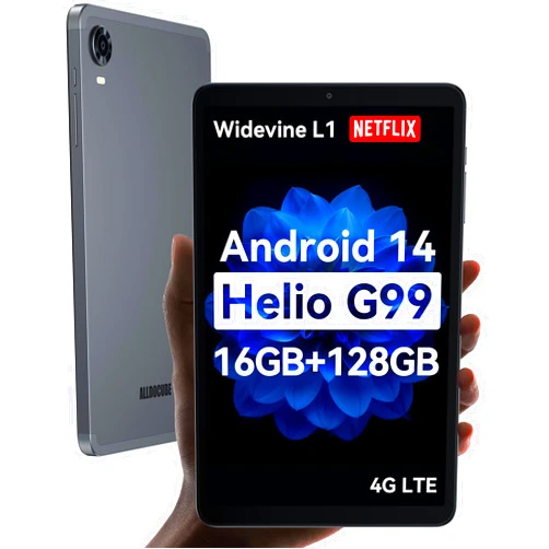 ALLDOCUBE Android 14 Tablet, 8.4 inch Helio G99 iPlay60 Mini Pro Tablet, 16GB RAM 128GB ROM 512GB Expandable, FHD 1920x1200 Display, Widevine L1, 6050mAh, 5MP/13MP Camera, 4G LTE Bluetooth 5.2