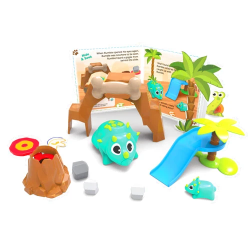 Learning Resources Coding Critters Rumble & Bumble, Toy of the Year Award Winner, Interactive STEM Coding Toy, Early Coding Toy for Kids, 23 Piece Set, Ages 4+