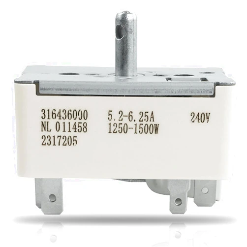 OEM home 316436000 316021500 Surface Burner Control Switch Fits Frigidaire 6 Inch Range Surface Element Control Switch Replacement Replace Model: 1155394, EA1145039, PS1145039, AH1145039, AP3890378