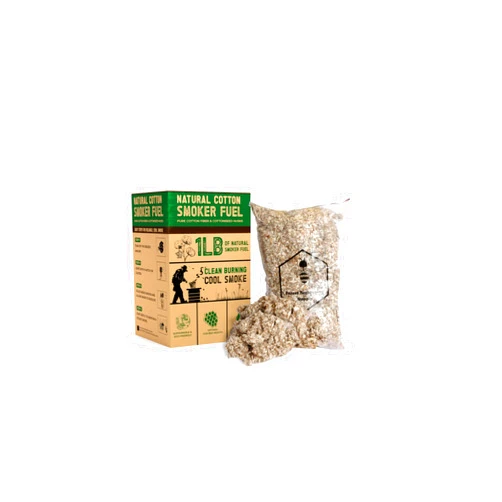 FOREST BEEKEEPING SUPPLY -Hive bee Smoker Fuel | All Natural Cotton Fiber |1 LBS Bag
