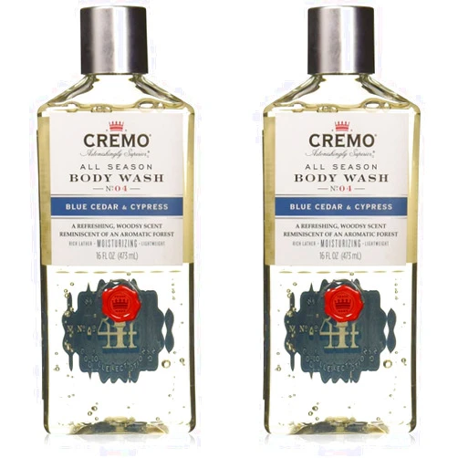 Cremo Inc Blue Cedar & Cyprus Body Wash - 16oz, 16 Oz (Pack of 2)