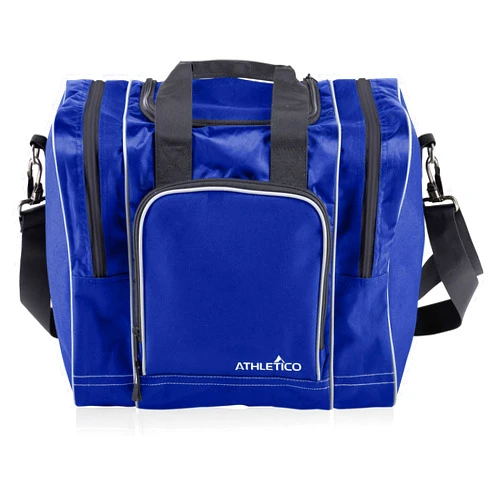 Athletico Bowling Bag for Single Ball - Single Ball Tote Bag With Padded Ball Holder - Fits a Single Pair of Bowling Shoes Up to Mens Size 14