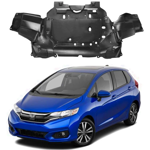 AutoJoy Club Front Under Engine Splash Shield Compatible with 2015-2020 H0nda Fit DX EX-L EX Fun Engine Under Cover Mudguard HO1228147
