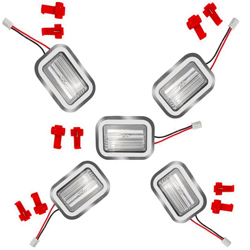 JZAHYUK Upgrade W11462342 Refrigerator LED Light Module*5 Fit for Whirlpool, Kenmore, Kitchenaid, Jenn-Air Refrigerator Freezer Light,Replacement W10607479 W10908166 W10843339 PS16218086 AP6989197 4959065