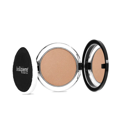 bellapierre Compact Mineral Bronzer | Beautifully Warms for a Sun Kissed Glow | Infused with Nourishing Jojoba | Non-Toxic & Paraben Free Formula - Peony - 0.3 Oz
