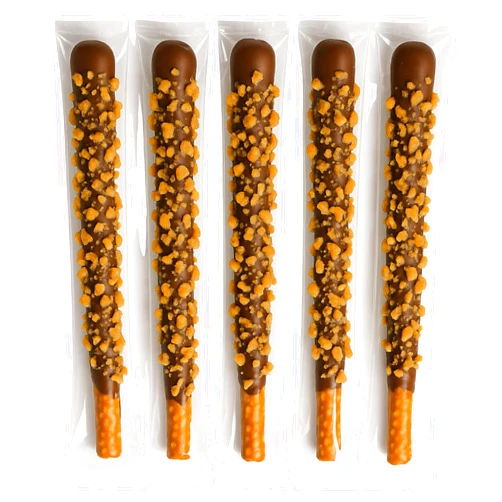 The Brittle Box Candy Co. Chocolate Covered Pretzel Rods – 16-Pack | Gourmet Milk Chocolate Toffee Coated Pretzel Sticks | Sweet & Salty Snack | Handcrafted, Individually Wrapped, Perfect for Gifting, Parties & Holidays
