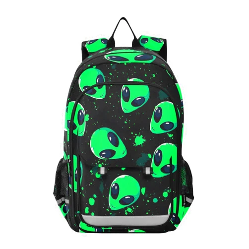 ALAZA Alien Space Doodle Fun Laptop Backpack Purse for Women Men Travel Bag Casual Daypack with Compartment & Multiple Pockets
