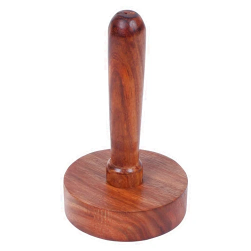 WHOLELIFEOBJECTS Wooden Potato Masher daily use Wooden Pav Bhaji/Vegetable/Potato Masher Wooden Roti Chapati Presser,Roti Bhakri Or Khakara on Tava Presser