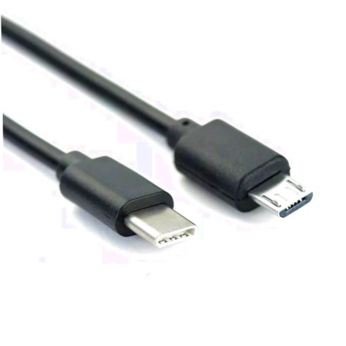 Ienza 3FT USB C to Micro USB Data & Charge Cable - Micro for Old/Phones, Smartphones, Cameras, Headphones, USB C Compatible with MacBook, iPhone 15, Samsung, LG, Moto, PC/Laptop with a USB C Port