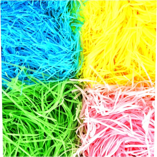 Gersoniel 320g 11.3 oz Craft Shredded Paper Grass Tissue for Easter Baskets and Gift Wrapping Colorful Crinkle Confetti Raffia Paper Filler for Easter Party Decorations and Stuffers