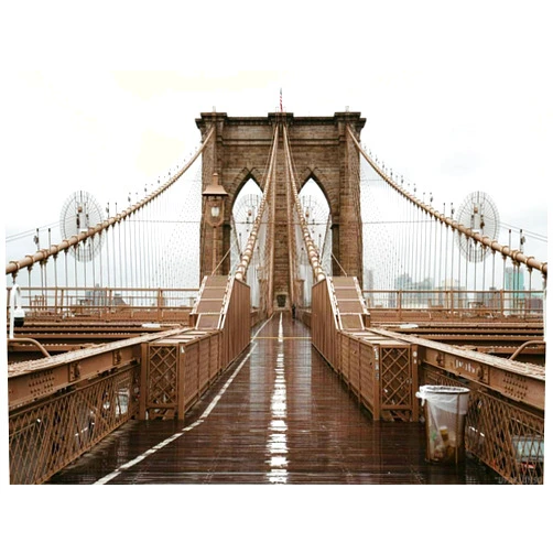 UPABLUNSO Brooklyn Bridge Diamond Painting Kits for Adults, New York City Grey Big Bridge Old DIY 5D Pictures Round Drill Art Relaxation Wall Decor Stitch 12x16 Inch
