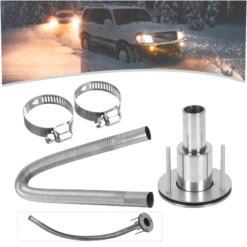 WHXGG Stainless Steel 316 thru hull exhaust kit, Thru Hull Exhaust fitting 24mm Tube Pipe + 24'' Exhaust Pipe Parking Air Heater 1 Inch/25mm Inner Fitting 24mm Hose Pipe (Straight)