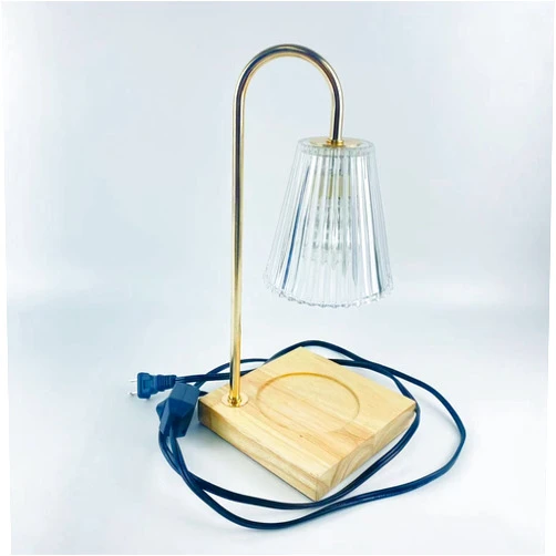 ZSCOO SHINE Candle lamps, Electric Candle Lamp Warmer, Adjustable Height Dimmable Candle Warmers for Jar Candles, Gifts for Mom, Glass Vintage Scented Candles Warmer