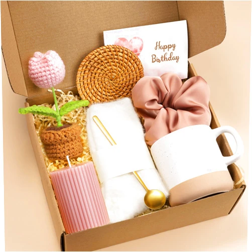 GiftPeak Birthday Gifts for Women, Happy Birthday Gift Basket for Women, Unique Woman Birthdays Gift Box for Her Mom Sister Wife Girlfriend Coworker Bestie Female Friendship Best Friend Employee Gifts Ideas