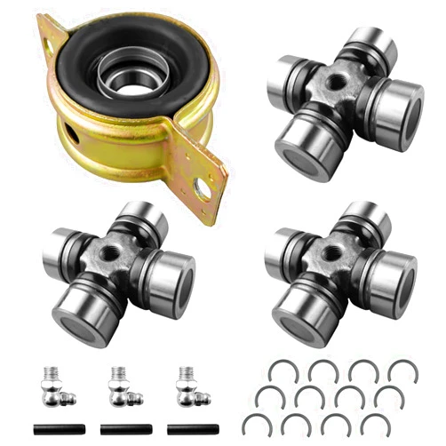 QAGGUM QAGGGUM Front Rear Propeller Shaft Bearing Carrier & U-Joint Fit for Polaris Ranger RZR 570 900 1000 Replace 3515075 2202015 3514806 2203703 3260104 3514900