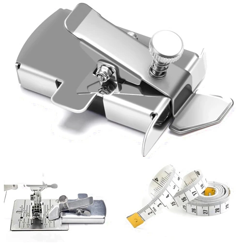 SHIBASHAN Magnetic Seam Guide for Sewing Machine，Magnetic Sewing Guide，Upgrade Buddy Sew Magnetic Seam Guide with Clip，Multifunctional Hem Guide for Sewing Machine, Sewing Accessories