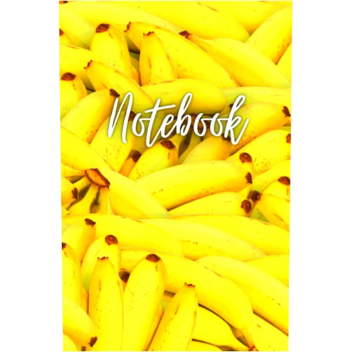 Rollason Press Notebook: Beautiful fun banana yellow journal with 120 lined pages, perfect for taking notes or composition on site, at work, school and college