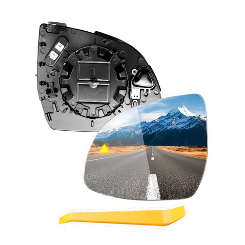 AUGREX Left Driver Side Rearview Mirror Glass w/Backing Plate Fit for BMW X3 X4 X5 X6 X7 F15 F25 G01 G02 G05 G06 G07 2015-2024, with Power Heated & Blind Spot Detection