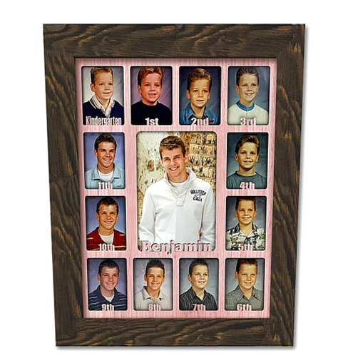 NORTHLAND FRAMES AND GIFTS, INC. Northland School-Years Personalized Picture Frame - Holds Twelve 2.5