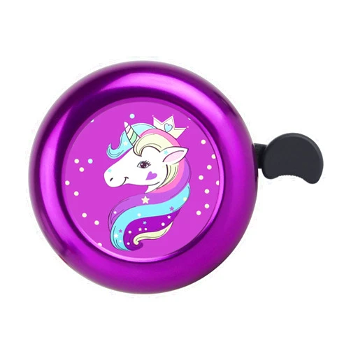 KANGHAR Unicorn Bike Bell for Kids Girls Boys,Adjustable Size Bicycle Bell Bike Accessories for Adult Women Men Clear Sound Bike Horns