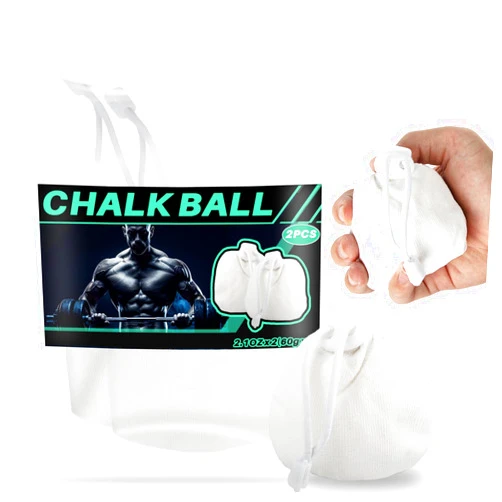 RAINFLOW 2PCS Chalk Ball - Climbing Chalk Ball Gymnastics Chalk Magnesium Ball Lifting Chalk for Gym, Gymnastics, Grip, Climbing, Weightlifting (2.1 OZ Each)