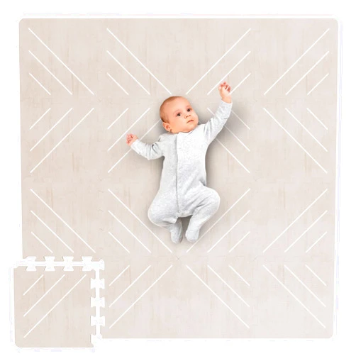 ZICOTO Stylish Foam Baby Play Mat for Your Girl or Boy - Soft Interlocking Puzzle Floor Mat Creates A Safe Play Area for Little Ones - A Beautiful Playmat That Fits Nicely Into Any Playroom