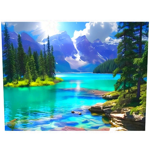 WSCXSC 500 Pieces Puzzles for Adult Jigsaw Puzzle 500 Piece Puzzle Children Elderly Puzzle Mountain Forest Lake Puzzle Gift for Mom Dad Family Friend Family Activity Games Home Decor Wall Art 20.5x15IN