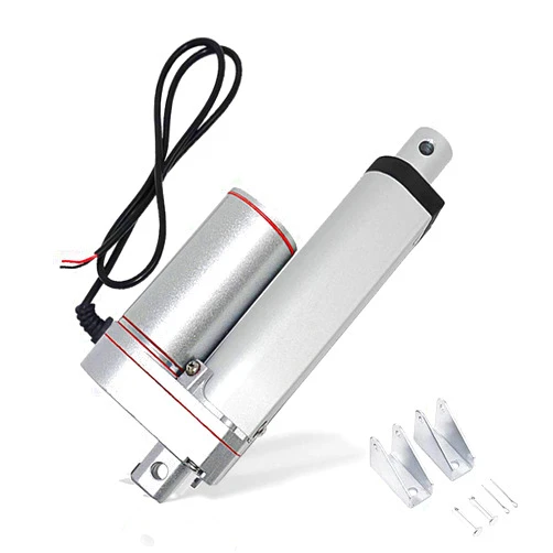 ECO-WORTHY Heavy Duty 12V 330lbs/1500N 2 Inch Stroke Linear Actuator Duarable Motor with Mounting Brackets (12V DC 2'') IP54 Waterproof Linear Motion Actuator Multi-Functions