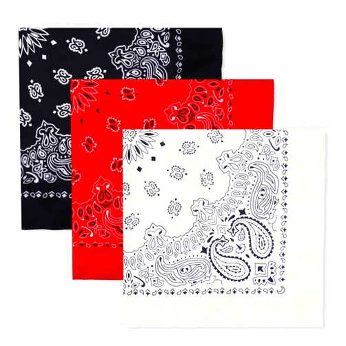 Haakong 6Pcs Paisley Pattern Bandanas for Men and Women Cowboy Bandana Handkerchiefs Square Head Wrap Scarf