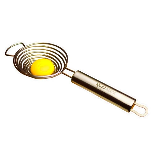 Exultimate Stainless Steel Egg Separator Tool, Long Handled Egg White Separator No Drips and No Mess Egg Yolk and Egg White Extractor By Exultimate